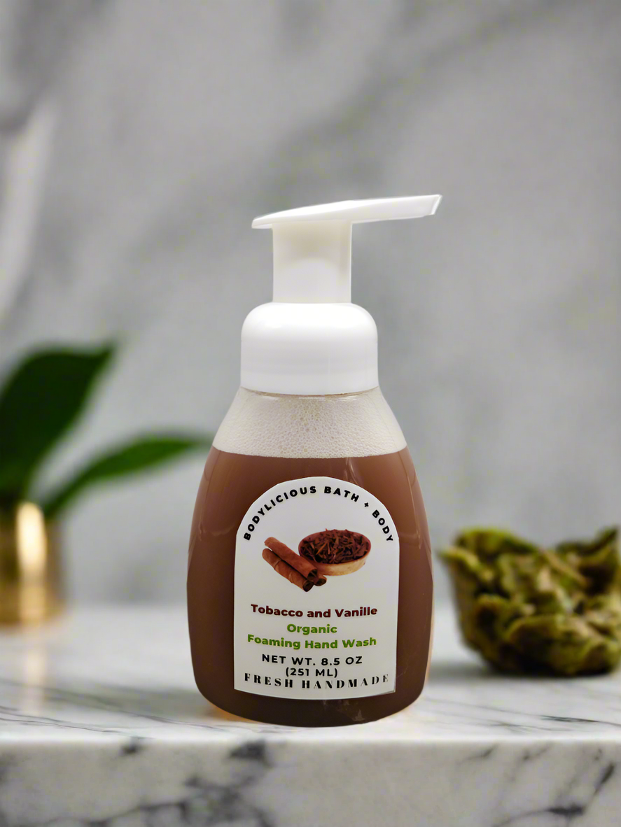 Tobacco and Vanille Organic Foaming Hand Soap