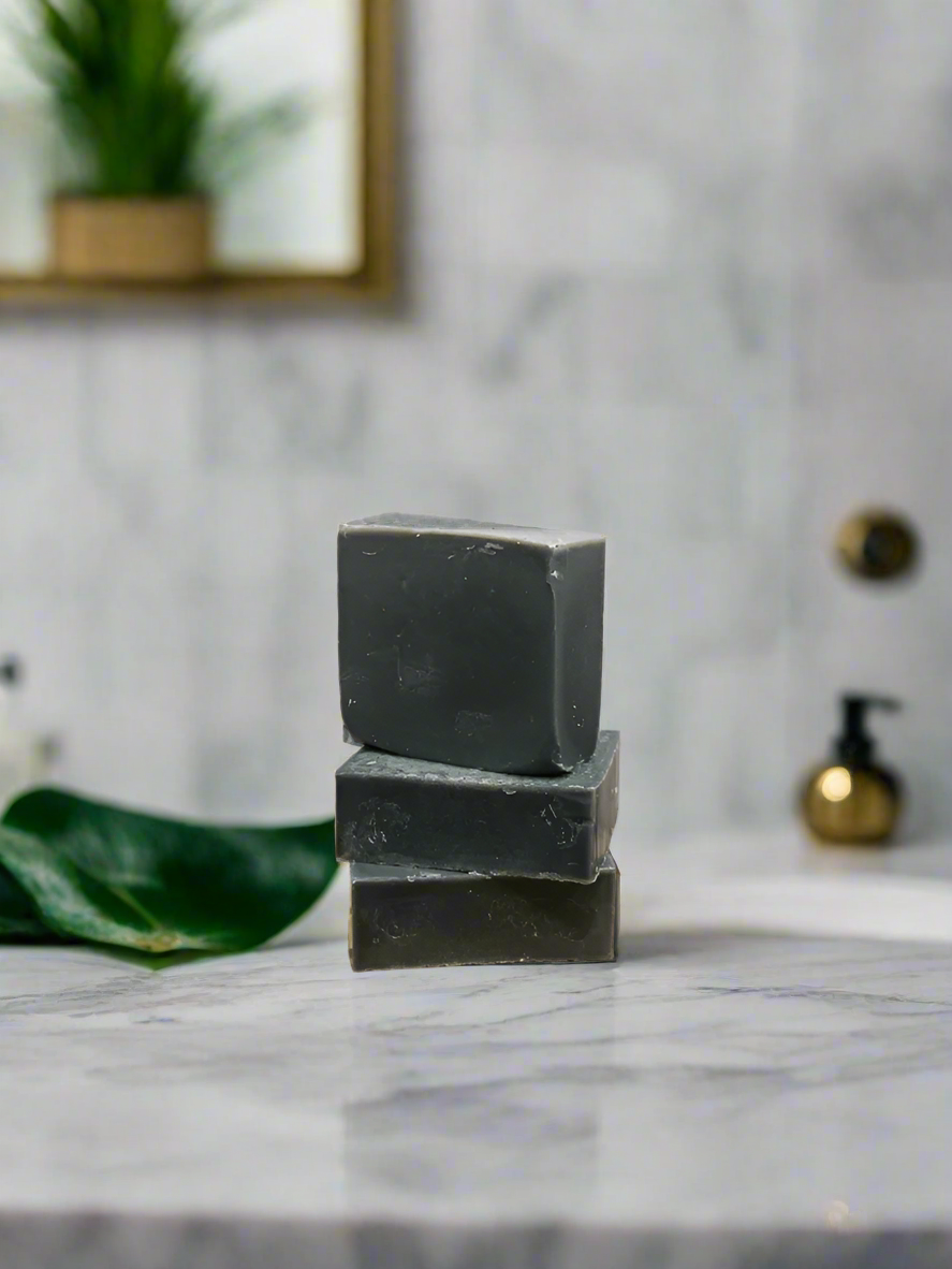 Detox Soap Bar | Purifying Charcoal and Clay Cleanser | Deep Cleansing Natural Skincare for Clear Skin